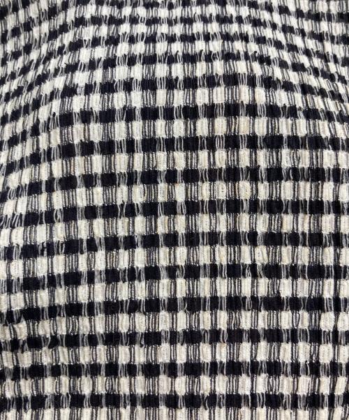 stussy（ステューシー）stussy (ステューシー) CRINKLED CHECK SS SHIRT ブラック サイズ:XLの古着・服飾アイテム
