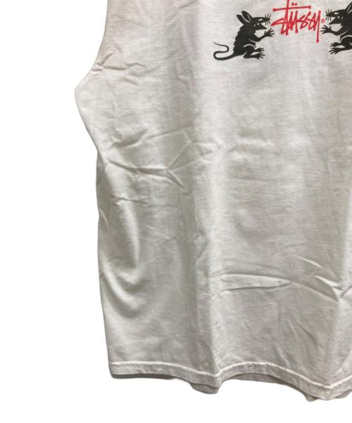 stussy（ステューシー）stussy (ステューシー) HOMEBREW PIG DTED TEE ホワイト サイズ:Lの古着・服飾アイテム