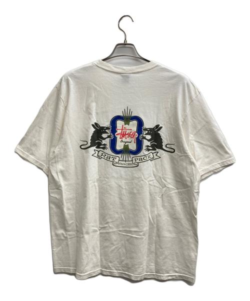 stussy（ステューシー）stussy (ステューシー) HOMEBREW PIG DTED TEE ホワイト サイズ:Lの古着・服飾アイテム