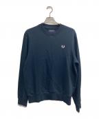 FRED PERRYフレッドペリー）の古着「Crew Neck Sweatshirt」｜ネイビー