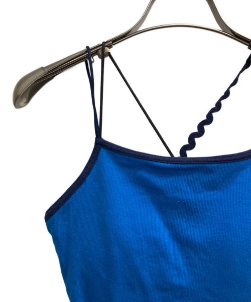 PAMM（パム）pamm (パム) 後ろ姿の肌色のリブキャミソール ブルー サイズ:2の古着・服飾アイテム