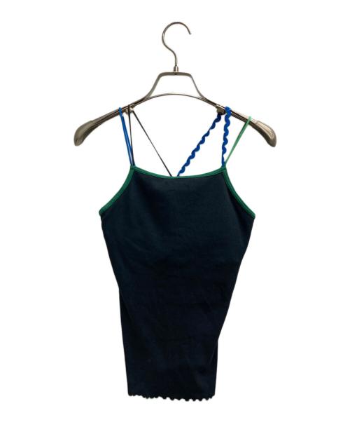 PAMM（パム）pamm (パム) 後ろ姿の肌色のリブキャミソール ブラック サイズ:2の古着・服飾アイテム