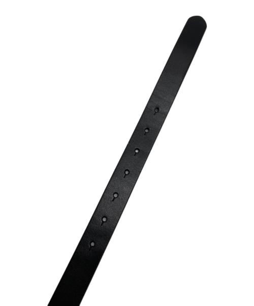 crewre（クルー）crewre (クルー) ボタンスタッズレザーベルト ブラックの古着・服飾アイテム