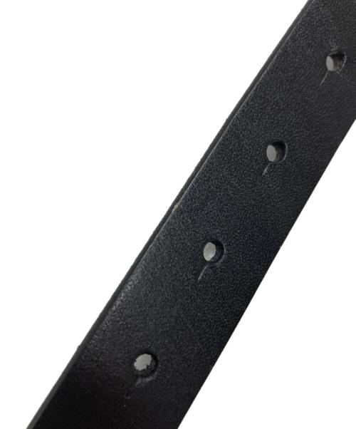 crewre（クルー）crewre (クルー) ボタンスタッズレザーベルト ブラックの古着・服飾アイテム