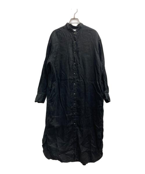 FRAMeWORK（フレームワーク）FRAMeWORK (フレームワーク) フレンチリネンシャツワンピース ブラック サイズ:記載無しの古着・服飾アイテム
