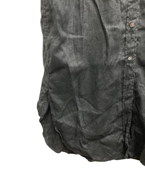 FRAMeWORK（フレームワーク）FRAMeWORK (フレームワーク) フレンチリネンシャツワンピース ブラック サイズ:記載無しの古着・服飾アイテム