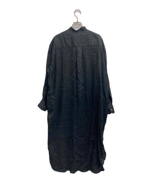 FRAMeWORK（フレームワーク）FRAMeWORK (フレームワーク) フレンチリネンシャツワンピース ブラック サイズ:記載無しの古着・服飾アイテム