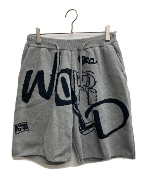 GLIM CLAP（グリムクラップ）GLIM CLAP (グリムクラップ) Jacquard texture knit shorts グレー サイズ:Sの古着・服飾アイテム