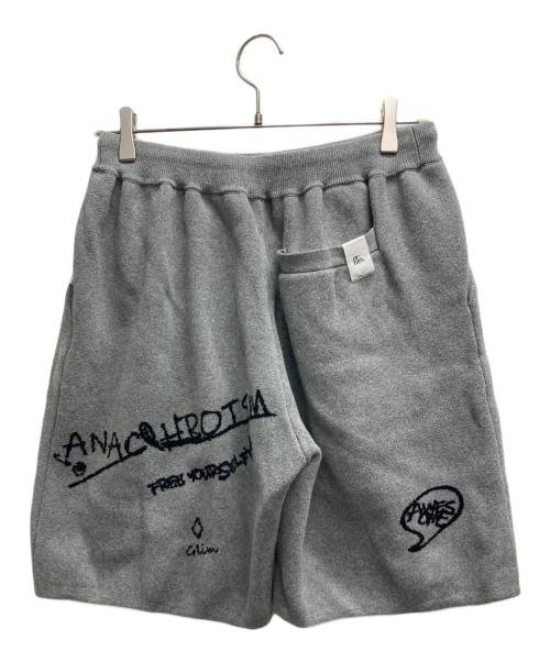 GLIM CLAP（グリムクラップ）GLIM CLAP (グリムクラップ) Jacquard texture knit shorts グレー サイズ:Sの古着・服飾アイテム