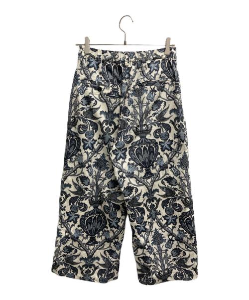 RNA（アールエヌエー）RNA (アールエヌエー) ダマスクプリントワイドパンツ ネイビー×ホワイト サイズ:Mの古着・服飾アイテム