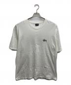 stussyステューシー）の古着「ロゴプリントTシャツ」｜ホワイト