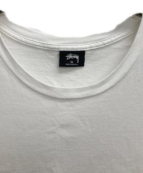 stussy（ステューシー）stussy (ステューシー) ロゴプリントTシャツ ホワイト サイズ:XLの古着・服飾アイテム