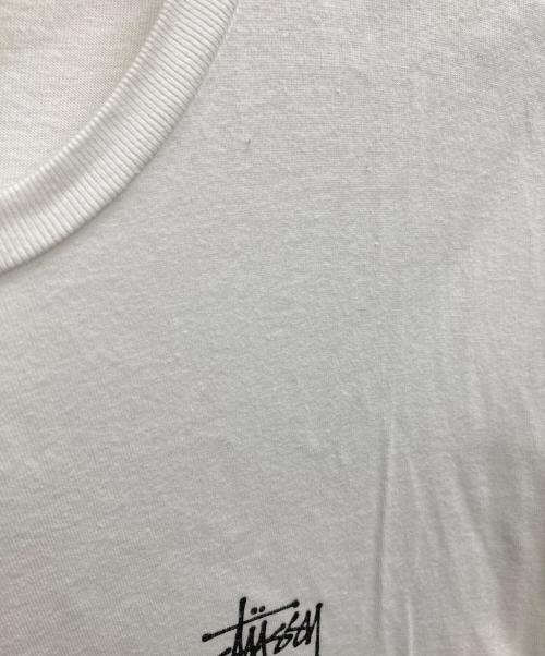 stussy（ステューシー）stussy (ステューシー) ロゴプリントTシャツ ホワイト サイズ:XLの古着・服飾アイテム