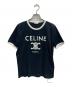 CELINE（セリーヌ）の古着「トリオンフプリントリンガーTシャツ」｜ブラック