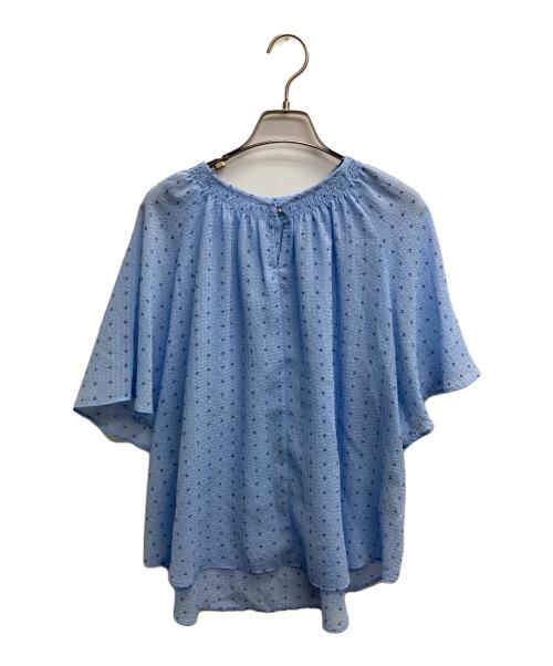 ReFLEcT（リフレクト）ReFLEcT (リフレクト) 涼しげサッカープリントブラウス スカイブルー サイズ:表記無しの古着・服飾アイテム