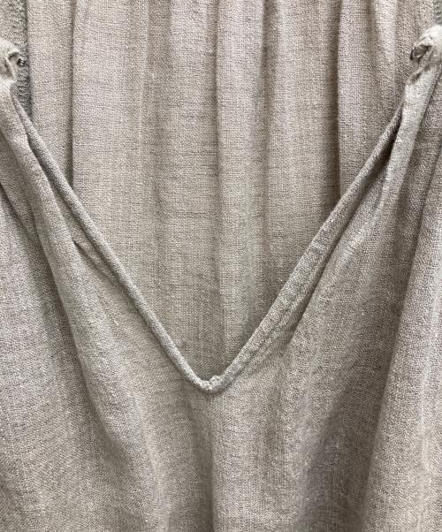 Plage（プラージュ）Plage (プラージュ) リネンナイロンワンピース/長袖ワンピース ベージュ サイズ:表記無しの古着・服飾アイテム