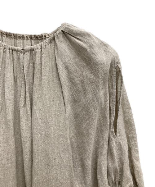 Plage（プラージュ）Plage (プラージュ) リネンナイロンワンピース/長袖ワンピース ベージュ サイズ:表記無しの古着・服飾アイテム
