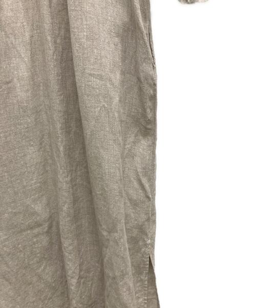 Plage（プラージュ）Plage (プラージュ) リネンナイロンワンピース/長袖ワンピース ベージュ サイズ:表記無しの古着・服飾アイテム