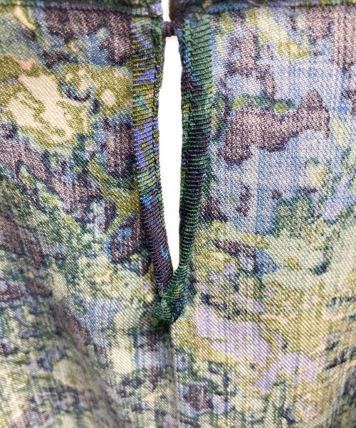 根々（ネネ）根々 (ネネ) 総柄ウールワンピース ネイビー サイズ:表記無しの古着・服飾アイテム