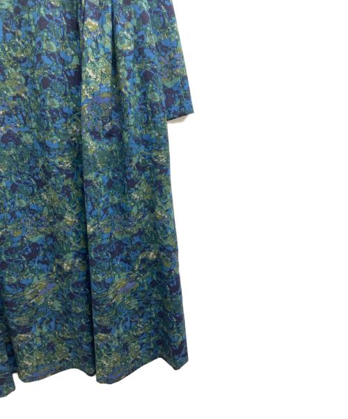 根々（ネネ）根々 (ネネ) 総柄ウールワンピース ネイビー サイズ:表記無しの古着・服飾アイテム