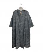 Season offシーズンオフ）の古着「シルクウールのワンピース」｜グレー