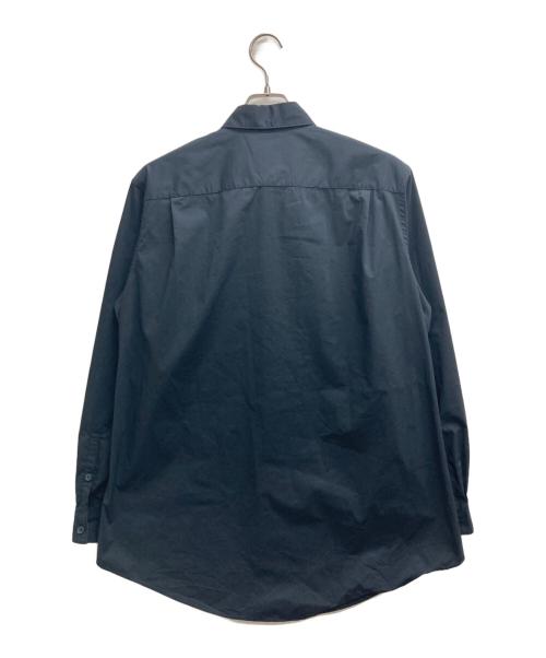 Y-3（ワイスリー）Y-3 (ワイスリー) チェストロゴ ボタンダウンシャツ ブラック サイズ:Sの古着・服飾アイテム