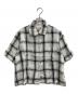 MARGARET HOWELL（マーガレットハウエル）の古着「リネンチェックシャツ」｜ホワイト