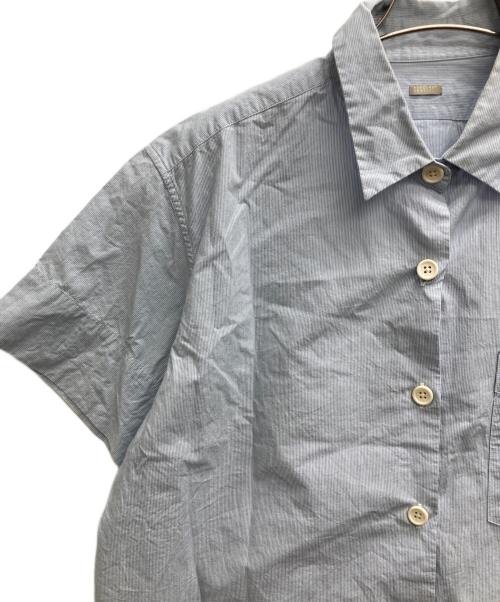 MARGARET HOWELL（マーガレットハウエル）MARGARET HOWELL (マーガレットハウエル) ストライプシャツ スカイブルー サイズ:Fの古着・服飾アイテム