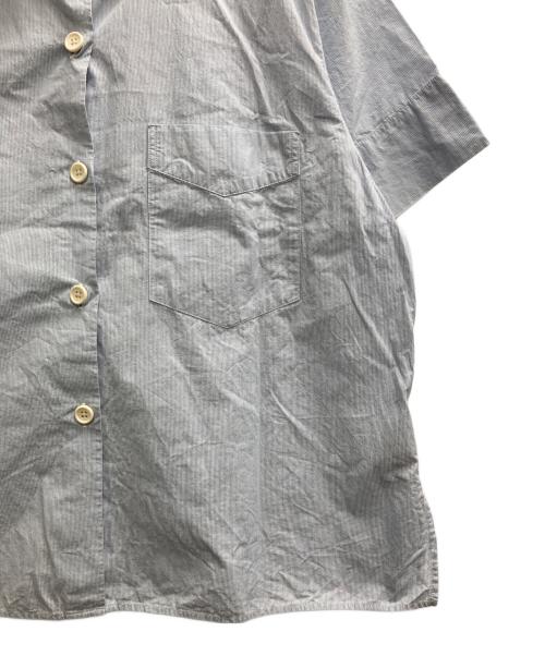 MARGARET HOWELL（マーガレットハウエル）MARGARET HOWELL (マーガレットハウエル) ストライプシャツ スカイブルー サイズ:Fの古着・服飾アイテム