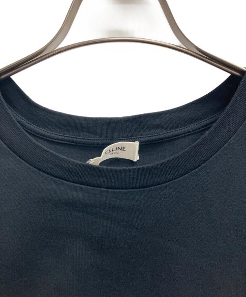 CELINE（セリーヌ）CELINE (セリーヌ) ロゴプリントＴシャツ ブラック サイズ:Mの古着・服飾アイテム