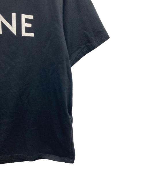 CELINE（セリーヌ）CELINE (セリーヌ) ロゴプリントＴシャツ ブラック サイズ:Mの古着・服飾アイテム