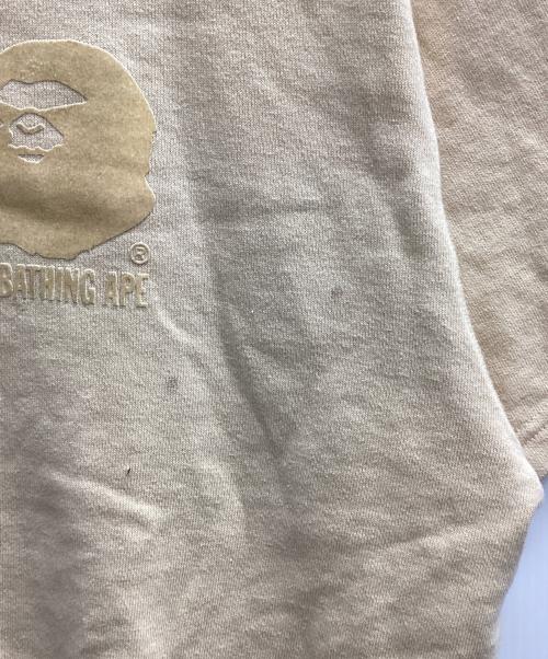 A BATHING APE（ア ベイシング エイプ）A BATHING APE (ア ベイシング エイプ) 90ｓハーフジップシャツ ベージュ サイズ:Mの古着・服飾アイテム