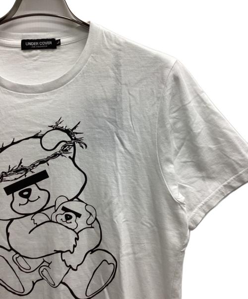 UNDERCOVER（アンダーカバー）UNDERCOVER (アンダーカバー) 目隠しクマTシャツ ホワイト サイズ:Lの古着・服飾アイテム