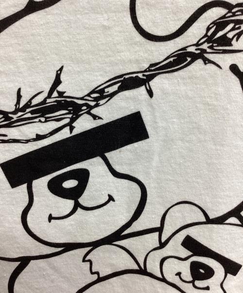 UNDERCOVER（アンダーカバー）UNDERCOVER (アンダーカバー) 目隠しクマTシャツ ホワイト サイズ:Lの古着・服飾アイテム
