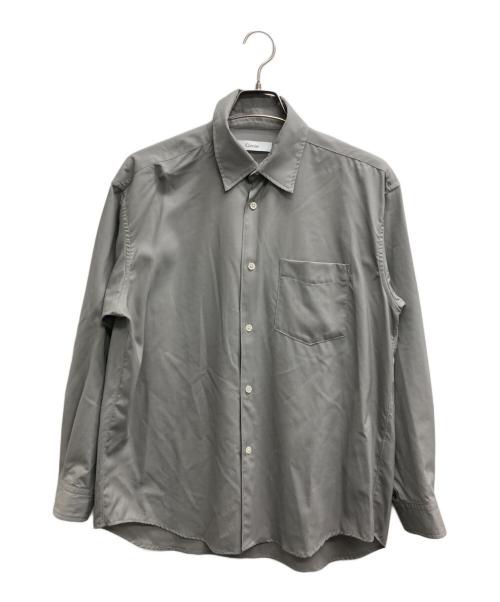 cornier（コルニエ）cornier (コルニエ) Super180's WORSTED WOOL SHIRTS グレー サイズ:Sの古着・服飾アイテム