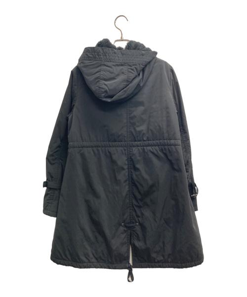 BURBERRY BLUE LABEL（バーバリーロンドンブルーレーベル）BURBERRY BLUE LABEL (バーバリーロンドンブルーレーベル) ショートモッズコート ブラック サイズ:38の古着・服飾アイテム