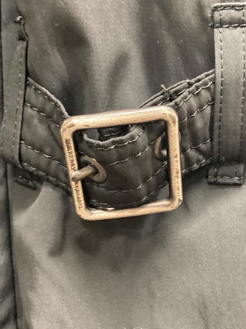 BURBERRY BLUE LABEL（バーバリーロンドンブルーレーベル）BURBERRY BLUE LABEL (バーバリーロンドンブルーレーベル) ショートモッズコート ブラック サイズ:38の古着・服飾アイテム