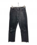 LEVI'Sリーバイス）の古着「後染め505デニムパンツ」｜ブラック