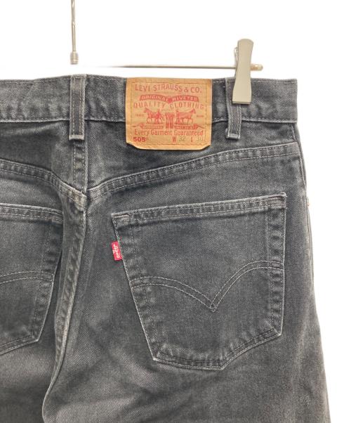 LEVI'S（リーバイス）LEVI'S (リーバイス) 後染め505デニムパンツ ブラック サイズ:32の古着・服飾アイテム