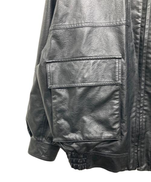 FREAK'S STORE（フリークスストア）FREAK'S STORE (フリークストア) フェイクレザージャケット ブラック サイズ:Lの古着・服飾アイテム