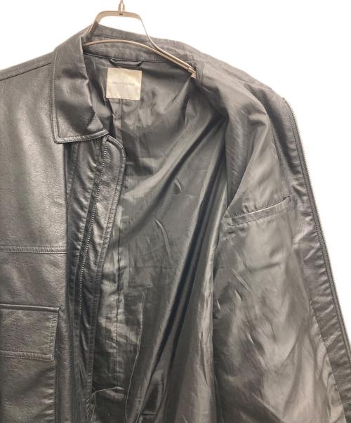 FREAK'S STORE（フリークスストア）FREAK'S STORE (フリークストア) フェイクレザージャケット ブラック サイズ:Lの古着・服飾アイテム