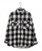 fieldmasterフィールドマスター）の古着「チェックネルシャツ」｜グレー