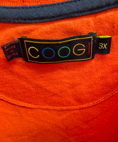 Coogi（クージー）Coogi (クージー) 刺繍Tシャツ オレンジ サイズ:3XLの古着・服飾アイテム