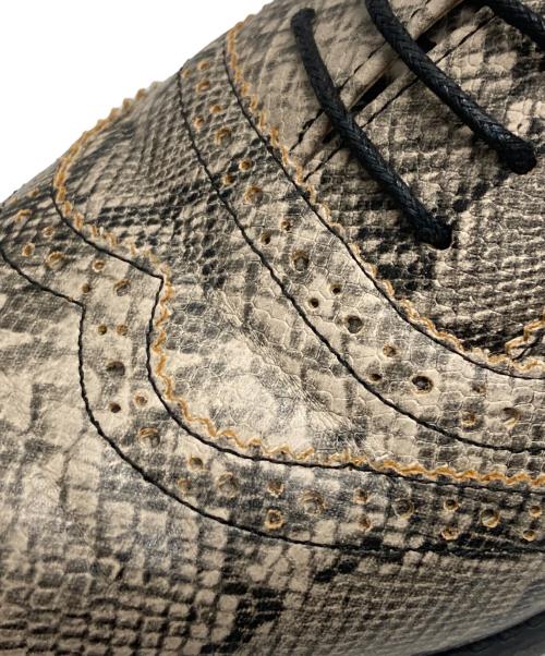 MACKINTOSH PHILOSOPHY（マッキントッシュ フィロソフィー）MACKINTOSH PHILOSOPHY (マッキントッシュ フィロソフィー) パイソン型押しシューズ ブラウン サイズ:24cmの古着・服飾アイテム