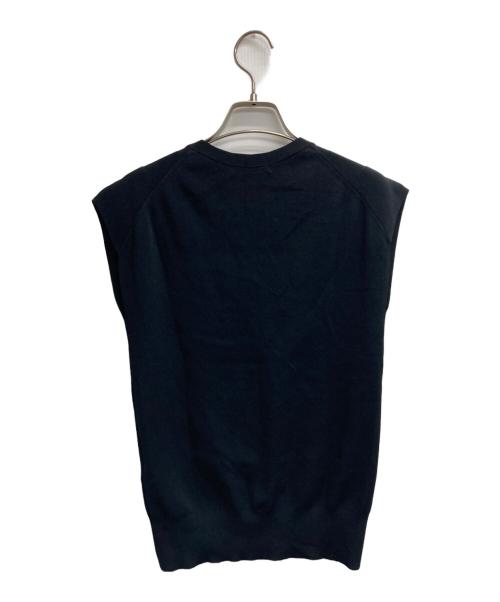 icB（アイシービー）icB (アイシービー) レーヨンストレッチ  Vネックプルオーバー ブラック サイズ:XSの古着・服飾アイテム