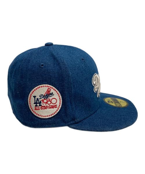 New Era（ニューエラ）New Era (ニューエラ) Los Angeles Dodgers (ロサンゼルスドジャース) デニムキャップキャップ ネイビーの古着・服飾アイテム