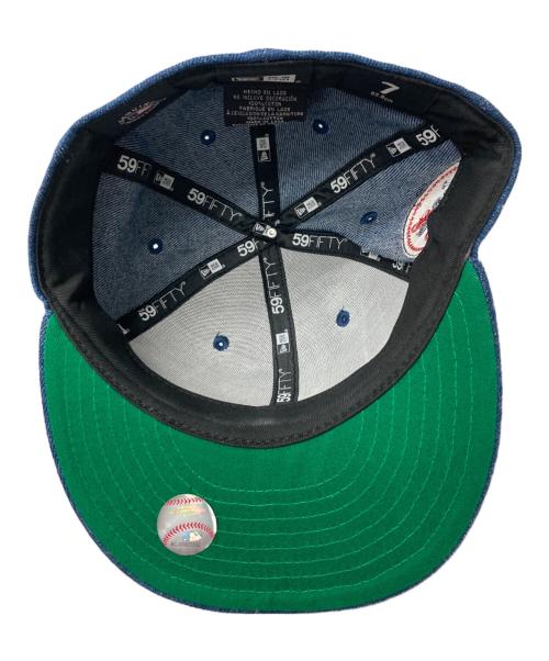New Era（ニューエラ）New Era (ニューエラ) Los Angeles Dodgers (ロサンゼルスドジャース) デニムキャップキャップ ネイビーの古着・服飾アイテム