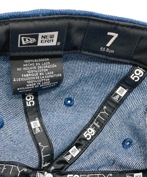 New Era（ニューエラ）New Era (ニューエラ) Los Angeles Dodgers (ロサンゼルスドジャース) デニムキャップキャップ ネイビーの古着・服飾アイテム