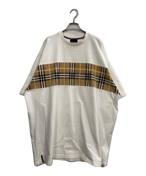 ACUSA JEANS（アクサジーンズ）ACUSA JEANS (アクサジーンズ) 半袖カットソー ホワイト サイズ:4XLの古着・服飾アイテム