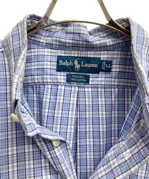 RALPH LAUREN（ラルフローレン）RALPH LAUREN (ラルフローレン) PURCELL ボタンダウンシャツ ブルー サイズ:XLの古着・服飾アイテム
